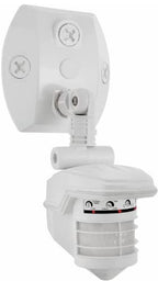 RAB Lighting STL360W Outdoor Motion Sensor Light Control – 360 Degree Plus 180 Detection Directly Below, Dusk to Dawn Photocell, Evening Timer, 6000V Surge, Hardwired 120V Commercial Grade, White