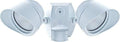 LED RAB SMSBULLET2X12W Two Adjustable Floodlight with 180-Degree Detection Motion Sensor (White, 5000K)