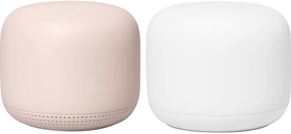 Google Nest WiFi - AC2200 (2nd Generation) Router and Add On Access Point Mesh Wi-Fi System (3-Pack, Snow)