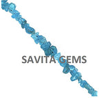 34" Natural Neon Apatite Chip Beads Strand -Pack of 20, Gravel Uncut/ Freeform Shape, 100 Ct, Nuggets for Beading- Jewelry Making, Art & Craft, Wholesale