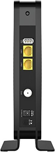 Netgear C3700-100NAR C3700-NAR DOCSIS 3.0 WiFi Cable Modem Router with N600 8x4 Download speeds for Xfinity from Comcast, Spectrum, Cox, Cablevision (Renewed)
