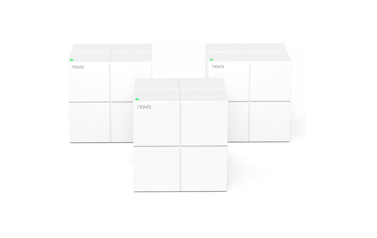 Tenda AX3000 WiFi 6 Mesh System Nova MX12– Whole Home Mesh WiFi Coverage up to 7,000 sq. ft., Dual-Band WiFi Mesh Network for 160+ Devices, Fast & Stable, Replaces Wireless Router (3-Pack)