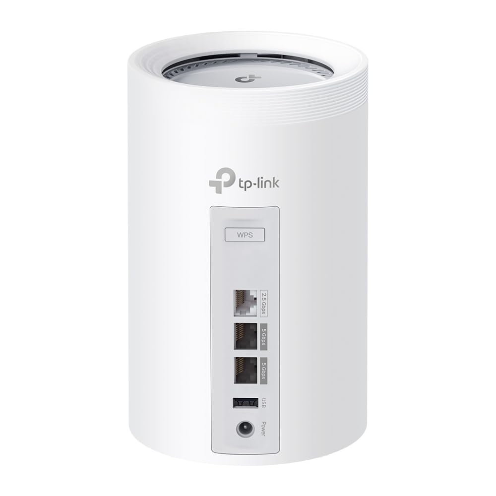 TP-Link - Deco Pro BE11000 Tri-Band Wi-Fi 7 Whole Home Mesh Router System - Deco BE65 Pro (3-Pack) - White (Renewed)