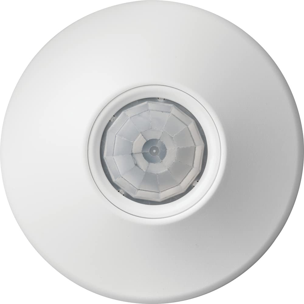 SensorSwitch Ceiling Motion Sensor, PDT Passive Dual Technology Passive Infrared PIR and Microphonics Occupancy Sensor, 360° Large Motion Detection, Indoor Use, Line Voltage, Extended Range