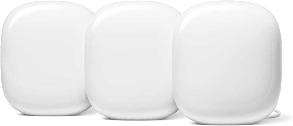 Google Nest WiFi Pro - Wi-Fi 6E - Reliable Home Wi-Fi System with Fast Speed and Whole Home Coverage - WPS - Mesh Router - Non-Retail Packaging - 2 Pack - Fog