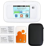 AT&T Mobile Hotspot Velocity MF923 | 4G LTE Portable Mobile WiFi Hotspot for Travel | 4G LTE Speed | Up to 10 Devices | EVDO-LINK Bundle AT&T Sim Card (Budget)