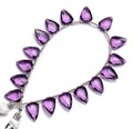 GEMZ 10 inch Strand of Natural African Amethyst Quartz tie Shape Faceted Cut Purple Color briollete Beads for DIY Jewelry Making- Earring Necklace Bracelet.
