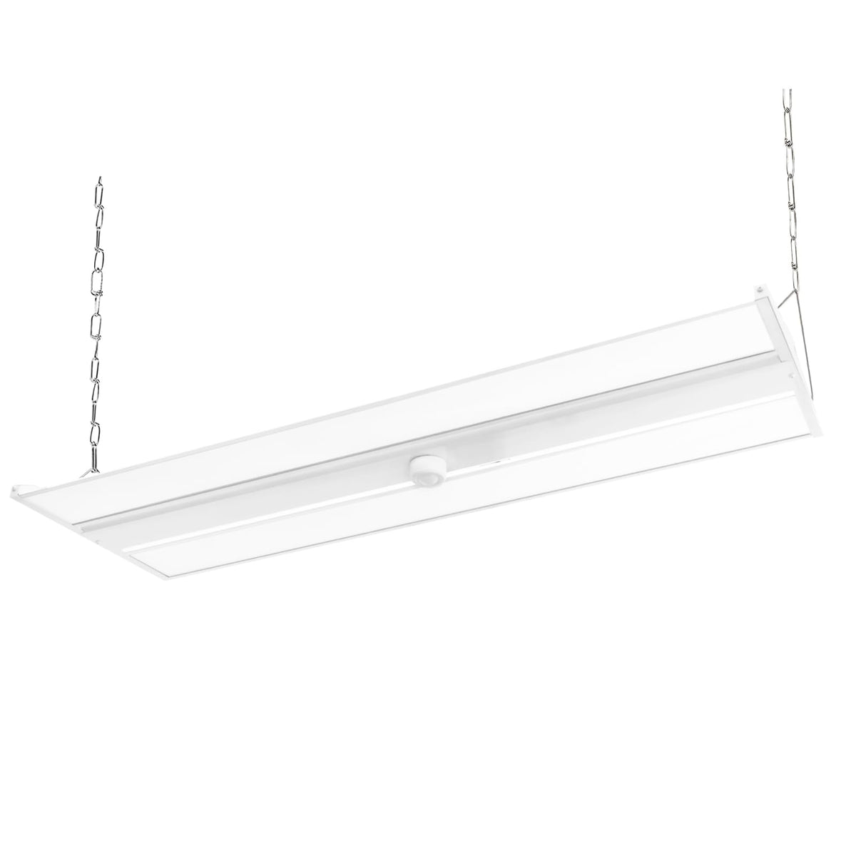 2FT LED Linear High Bay Fixture with Motion Sensor, 155W LED Shop Light, 20,925lm 135LM/W, 120-277V, 5000K Daylight Linear Hanging Light, UL Listed - 4PK