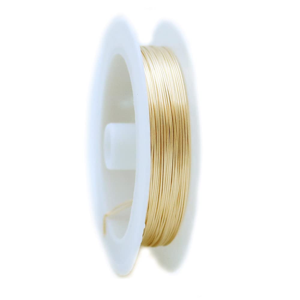 14/20 Yellow Gold Filled Wire 22 Ga Half Round Half Hard 25FT by CRAFT WIRE