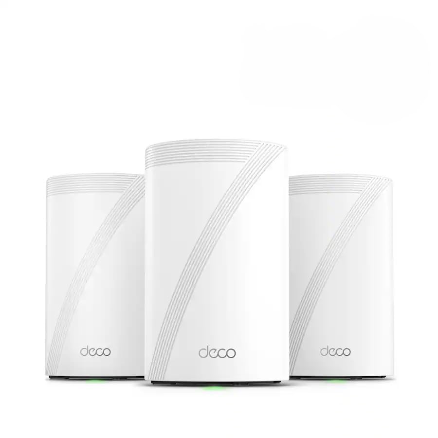 TP-Link Deco 7 Pro BE14000 Tri-Band Wi-Fi 7 Whole Home Mesh Router System -Deco BE68 (3 Pack) - White (Renewed)