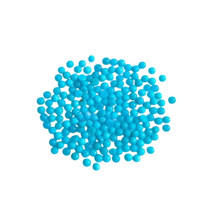 Natural Turquoise Blue Round Flatback Cabochon Loose Gemstones for Jewelry Making, Polished Calibrated Round Stones for Rings, Earrings, Pendants, DIY Crafts & Beading Supplies