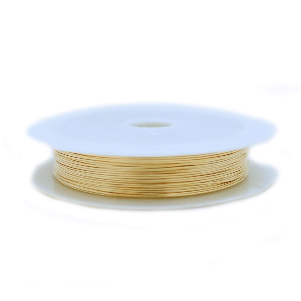 14/20 Yellow Gold Filled Wire 22 Ga Half Round Half Hard 25FT by CRAFT WIRE