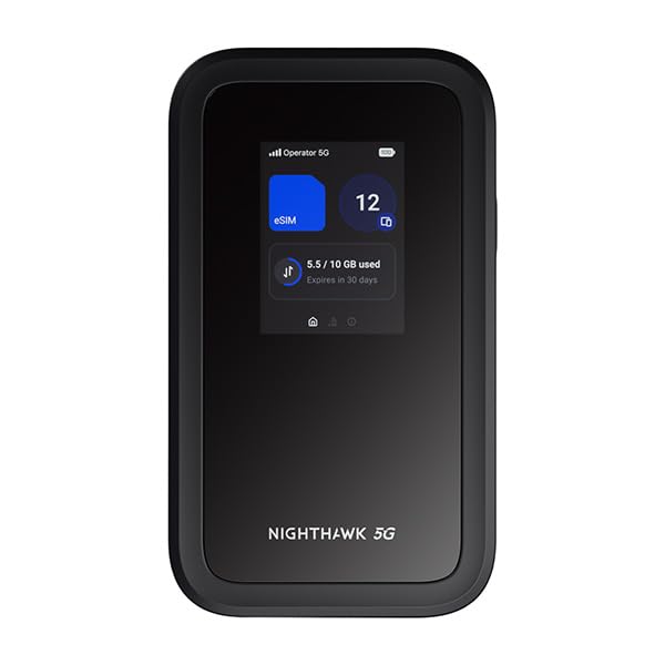 NETGEAR Nighthawk M7 5G Mobile Hotspot with eSIM, WiFi 7, Up to 3.6 Gbps