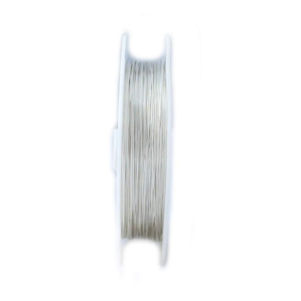 925 Sterling Silver Wire, 18 Gauge, Round, Half Hard, 15FT by CRAFT WIRE