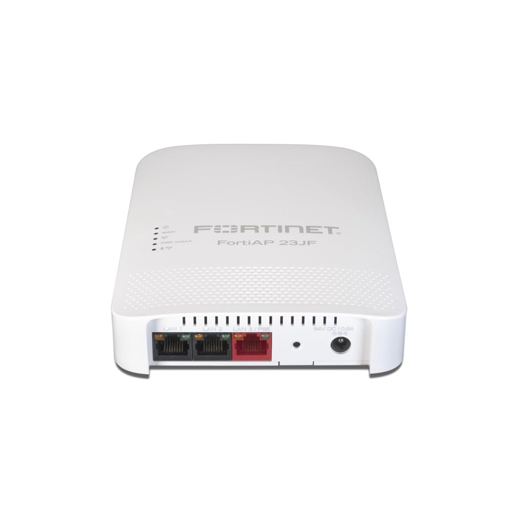 Fortinet FortiAP 23JF | 2x2 Wi-Fi 6 (802.11ax), Indoor Wallplate Access Point - Tri Radio, Internal Antenna, 4 x GE RJ45 Ports (FAP-23JF-A)