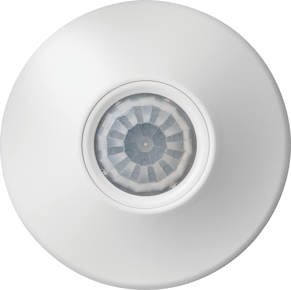 SensorSwitch Ceiling Motion Sensor, PDT Passive Dual Technology Passive Infrared PIR and Microphonics Occupancy Sensor, 360° Large Motion Detection, Indoor Use, Line Voltage, Extended Range