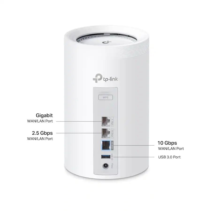 TP-Link Deco 7 Pro BE14000 Tri-Band Wi-Fi 7 Whole Home Mesh Router System -Deco BE68 (3 Pack) - White (Renewed)
