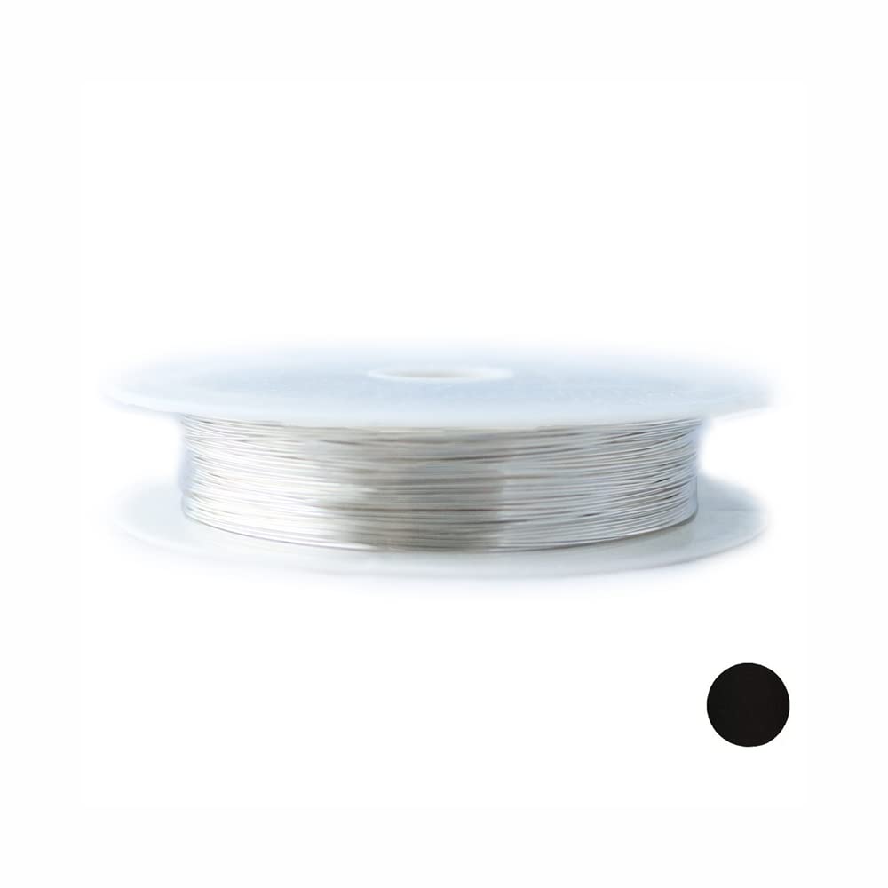 925 Sterling Silver Wire, 18 Gauge, Round, Half Hard, 12FT by CRAFT WIRE