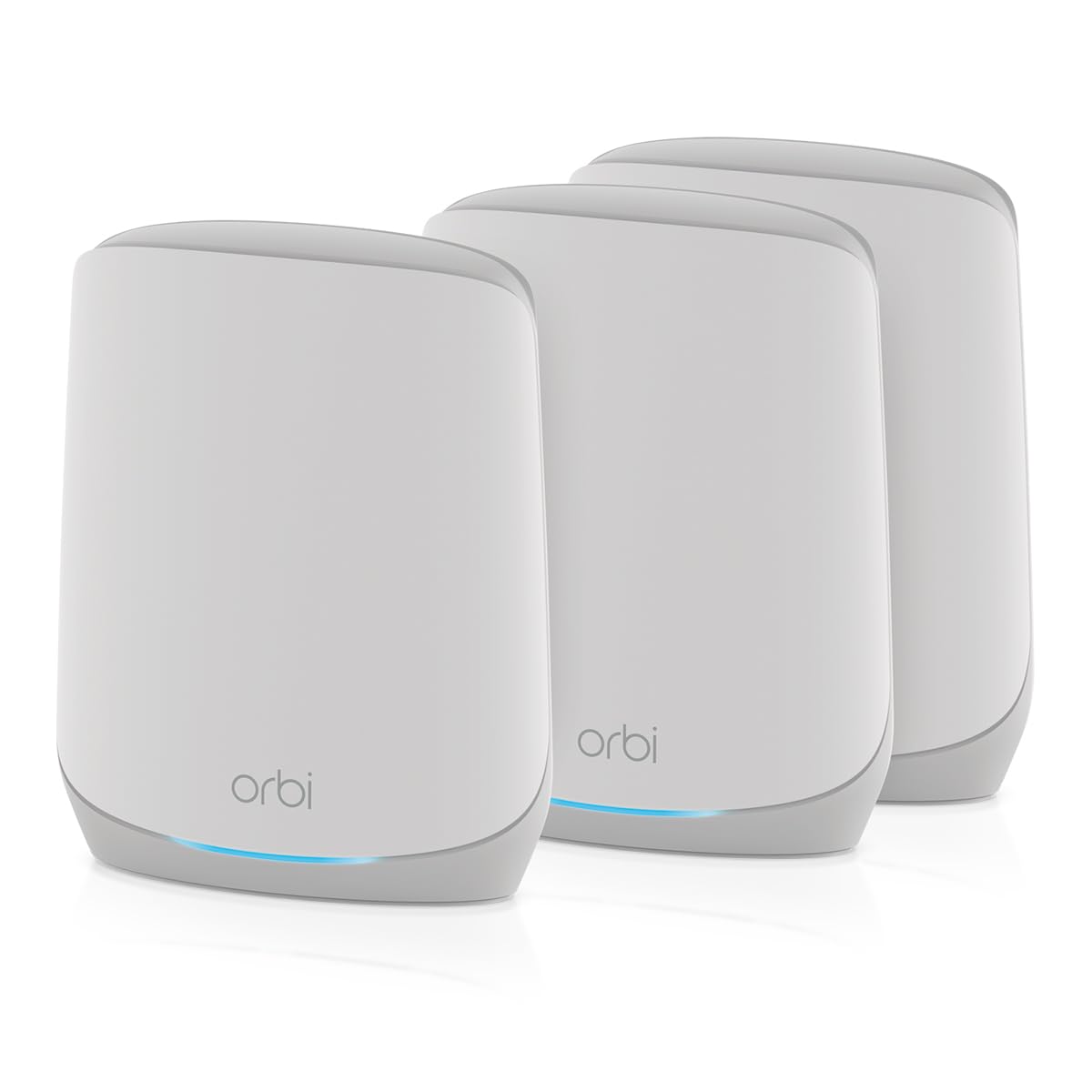 NETGEAR Orbi Whole Home Tri-Band WiFi 6 Mesh Network System (RBK663) – Router with 2 Satellite Extenders, Security Features, Coverage up to 6,600 sq. ft., 75 Devices - AX3800 (Up to 3.8Gbps)
