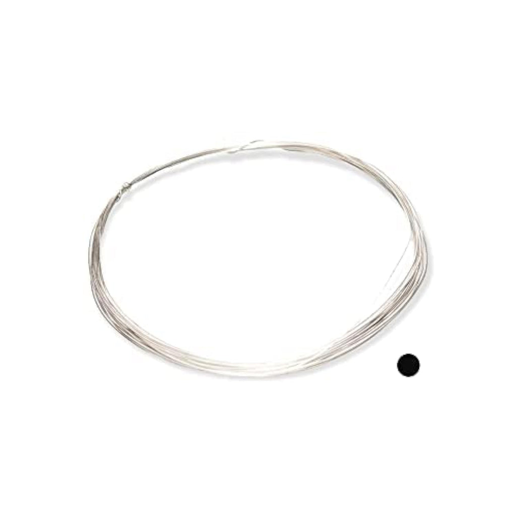 925 Sterling Silver Wire, 21 Gauge, Round, Half Hard, 15FT by CRAFT WIRE