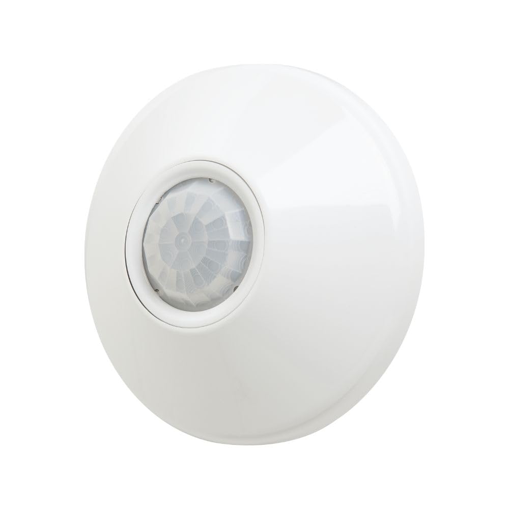SensorSwitch Ceiling Motion Sensor, PDT Passive Dual Technology Passive Infrared PIR and Microphonics Occupancy Sensor, 360° Large Motion Detection, Indoor Use, Line Voltage, Extended Range