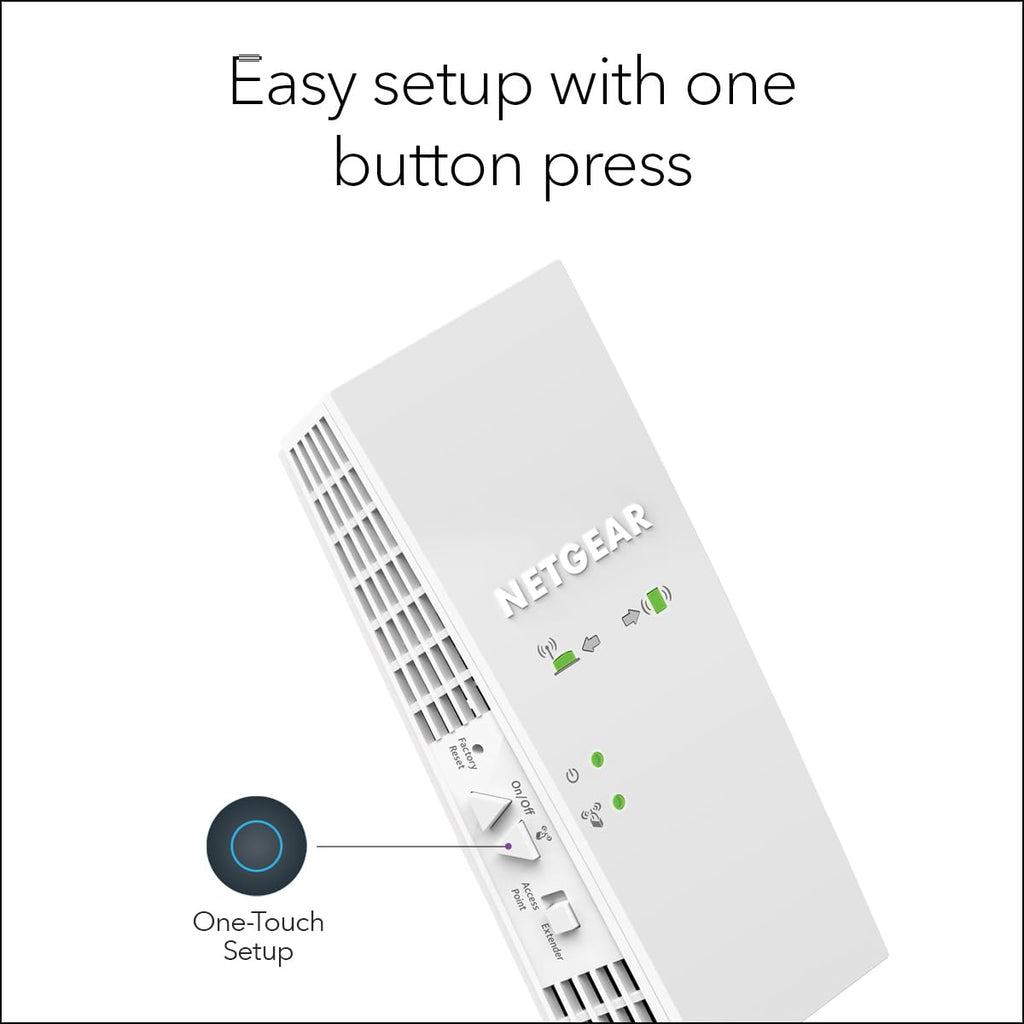 NETGEAR WiFi Extender EX6250, up to 2,100 sq ft, 1.75 Gbps