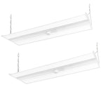 2FT LED Linear High Bay Fixture with Motion Sensor, 155W LED Shop Light, 20,925lm 135LM/W, 120-277V, 5000K Daylight Linear Hanging Light, UL Listed - 4PK