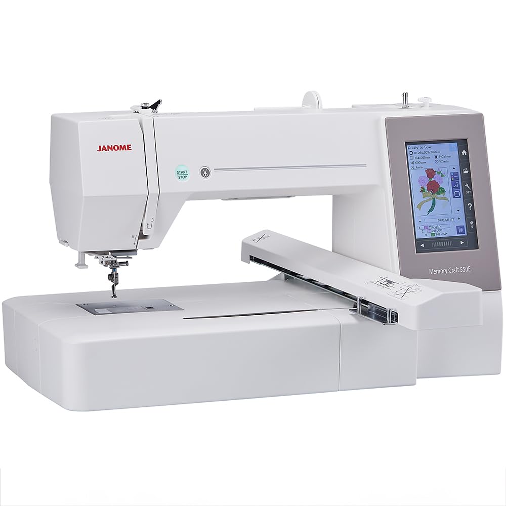 Janome Memory Craft 550E 14x7.9" Embroidery Machine