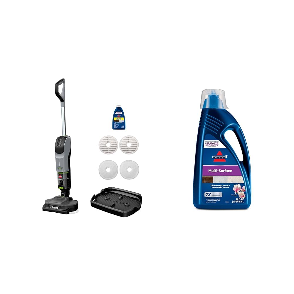 BISSELL Spinwave Cordless Pet Spin Mop, 18V Hard Floor Cleaner, 23157