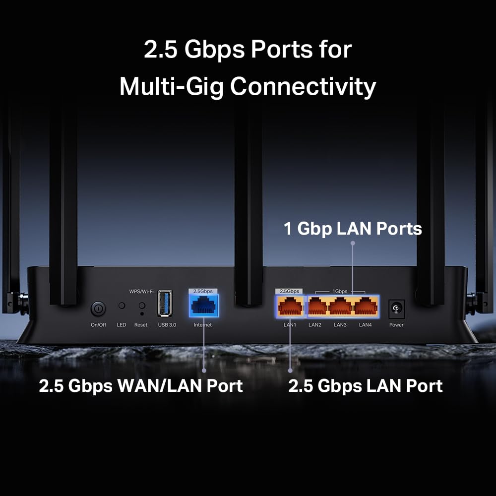 TP-Link Dual-Band BE5000 WiFi 7 Router, Archer BE260