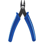 Spring-Loaded Blue Handle Diagonal Pliers for Jewelry Making, Beading, and Wire Cutting