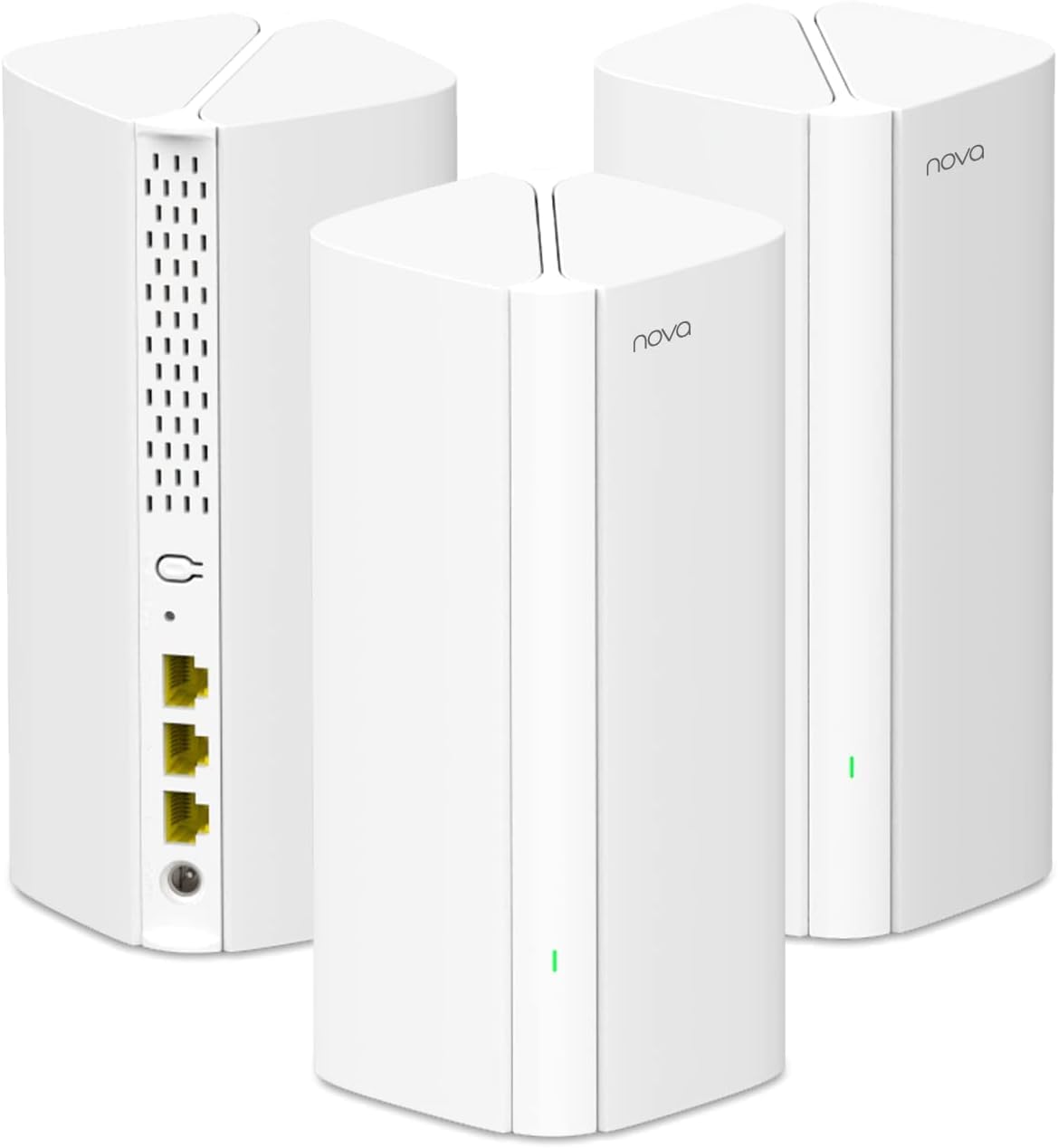 Tenda AX3000 Mesh WiFi 6 System Nova MX12-7000 sq.ft WiFi Coverage - Whole Home - 1.7 GHz Quad-Core CPU - Dual-Band Mesh Network for 160+ Devices - 3 Gigabit Ports per Unit - 3-Pack