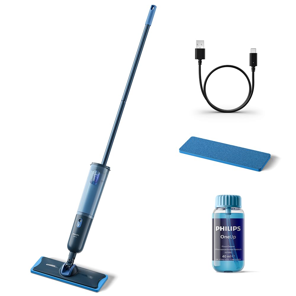 PHILIPS 3000 Series OneUp Cordless Electric Mop, Removes Dirty Water