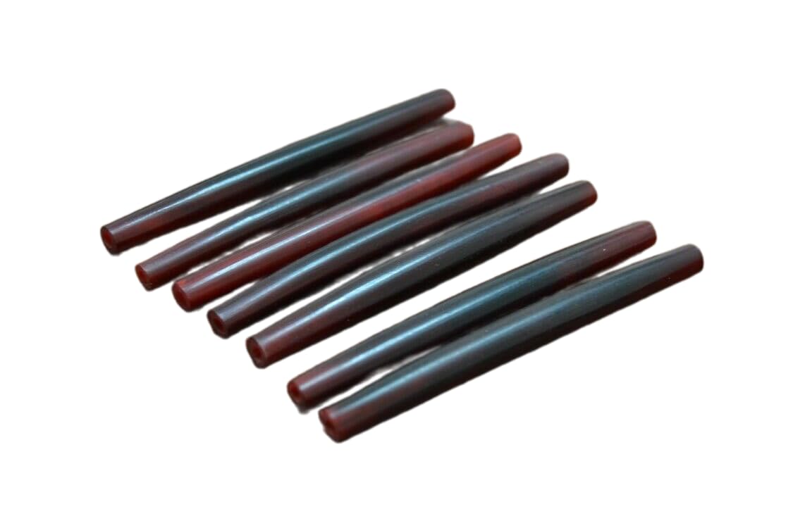 100 Pcs Red Horn Hair Pipe Choker Beads Pendants 4"" Jewelry Crafting Art Beads Charms for Handmade Friendship Jewelry Bracelet Necklace DIY Crafts Beading Supplies Jewelry Making