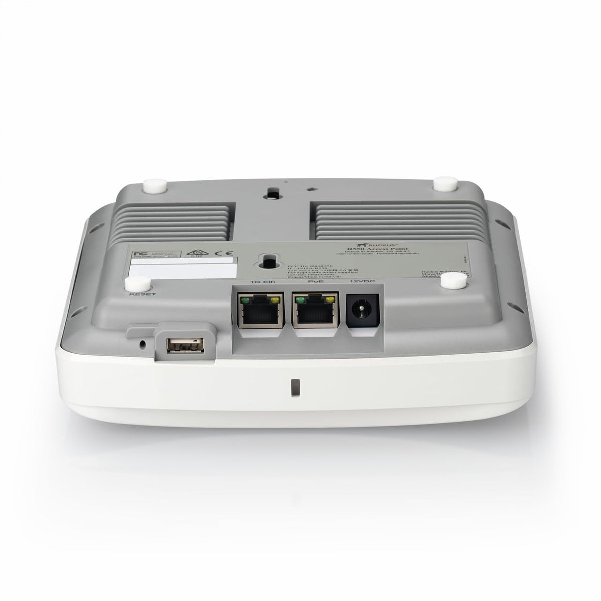 Ruckus R550 Unleashed Wi-Fi 6 (802.11ax) Indoor Access Point, Dual-Band 2x2:2 MU-MIMO, Dual 1GbE Ports, USB, BLE & Zigbee IoT, PoE (9U1-R550-US00)
