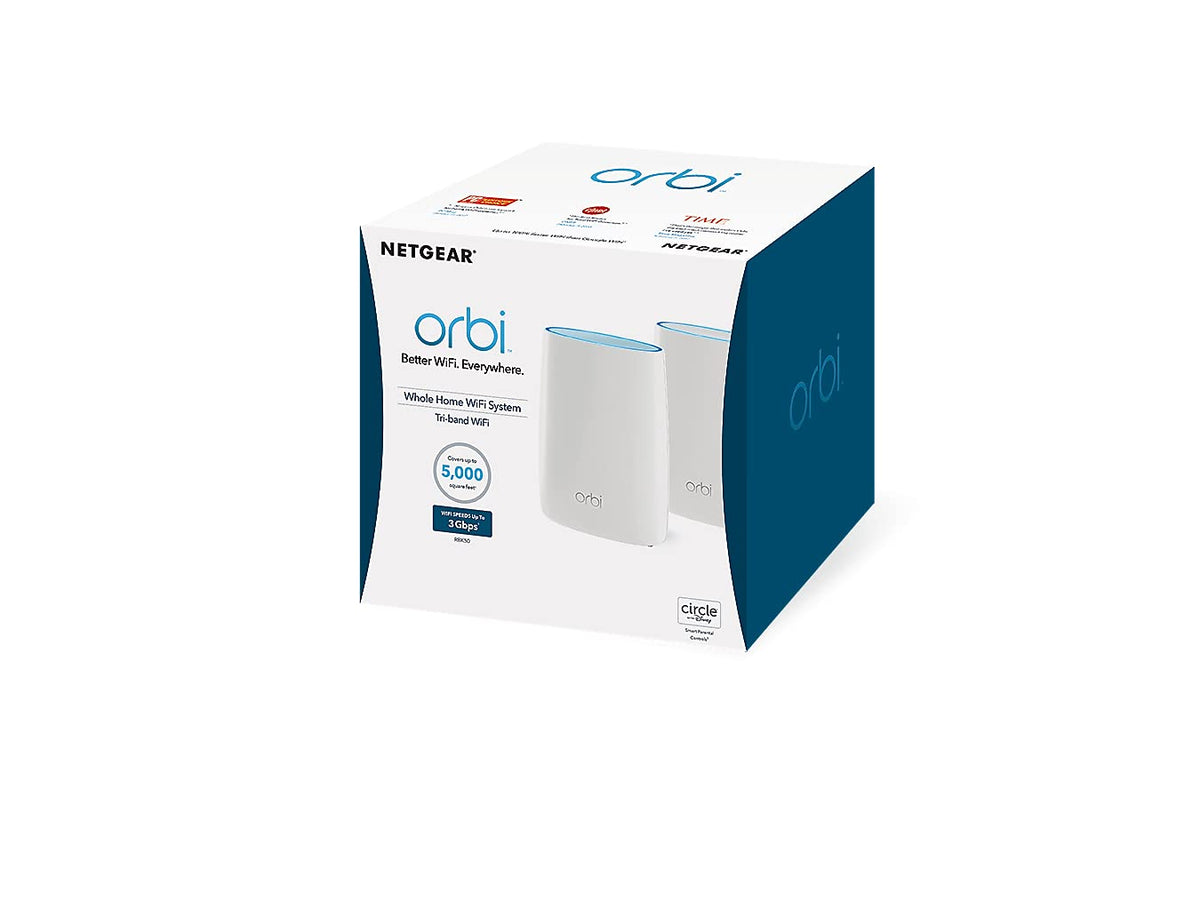 NETGEAR Tri-Band Whole Home Mesh WiFi System with 3Gbps Speed (RBK50) – No Longer Produced
