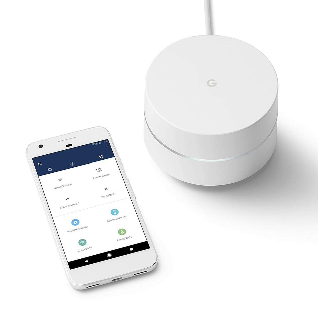Google WiFi system, 3-Pack - Router Replacement for Whole Home Coverage (NLS-1304-25),White