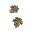 Price per 590 Pieces Antique Bronze Tone Jewelry Charms Findings Arts Crafts Beading Making Charmes I6AZ6X Life String Oak Big Leaf