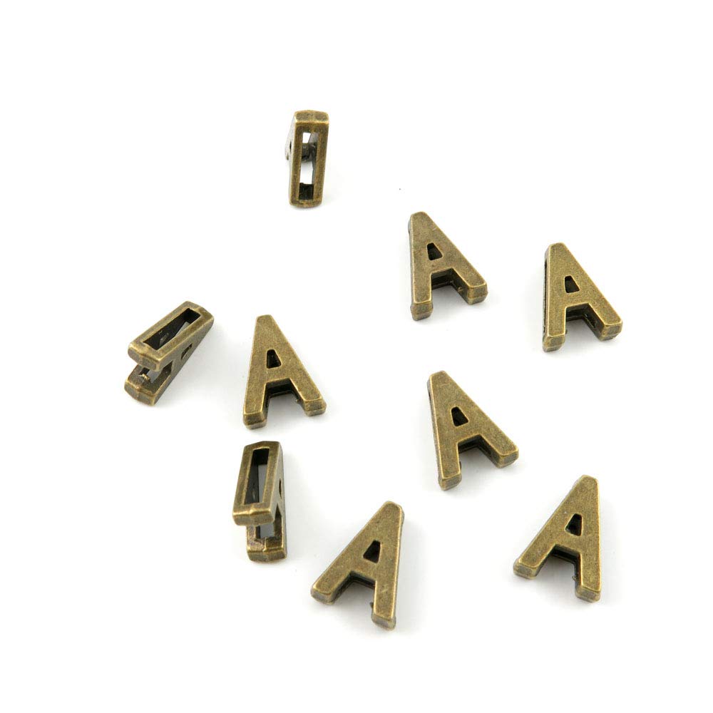 Price per 500 Pieces Antique Bronze Tone Jewelry Charms Findings Arts Crafts Beading Making Charmes J1ZI3F Alphabet Letter A Loose Beads