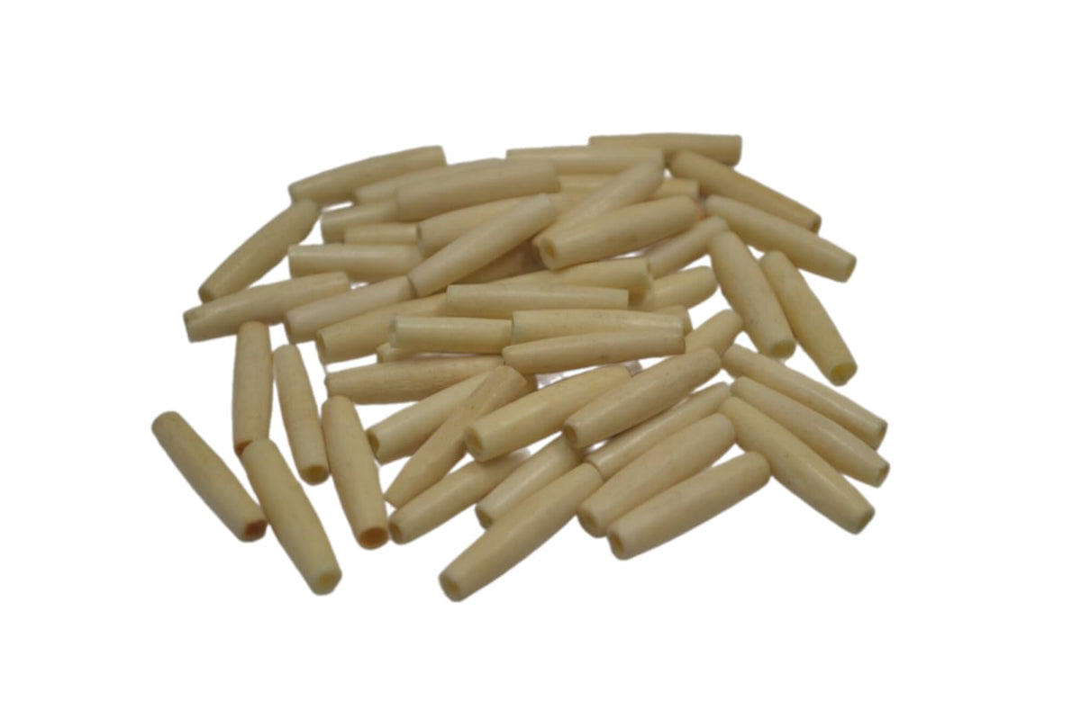 500 Pcs Coffee Brown Hair Pipe Choker Beads Pendants 1" Jewelry Crafting Art Beads Charms for Handmade Friendship Jewelry Bracelet Necklace DIY Crafts Beading Supplies Jewelry Making