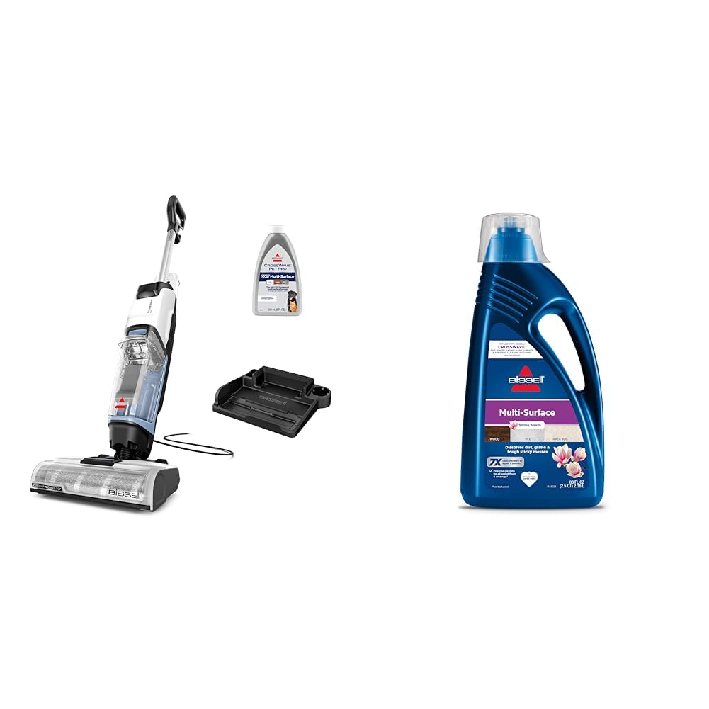 Bissell Crosswave Turbo Vacuum Mop All in One Wet and Dry Vac Combo Hard Floor & Area Rug Cleaner, 3888A