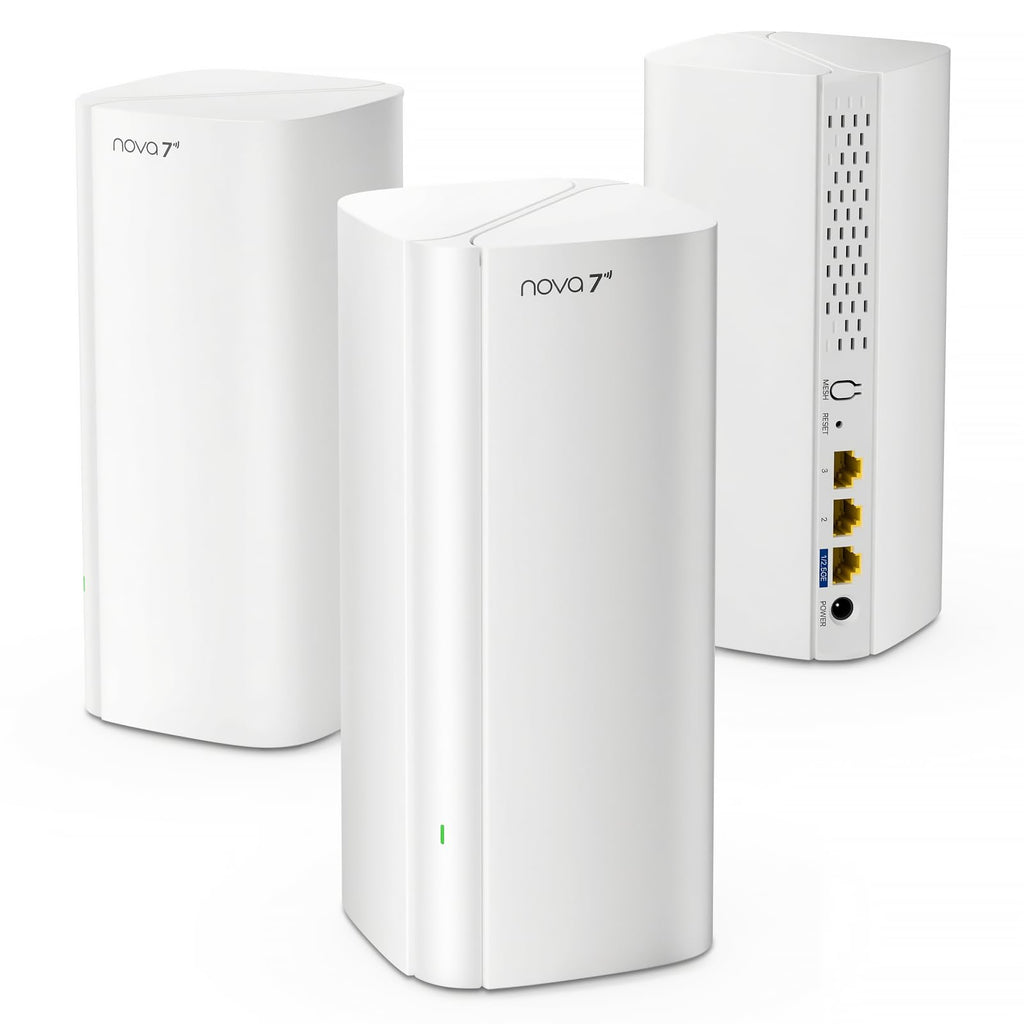 Tenda ME6 Pro BE5100 WiFi 7 Mesh System, 3-Pack, Whole Home WiFi Router Kit