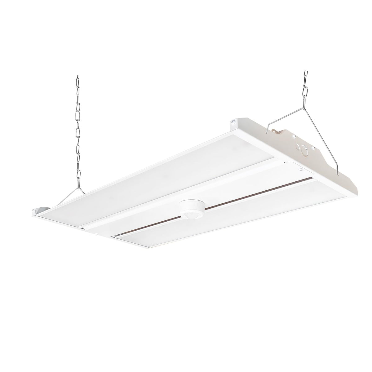 2FT LED Linear High Bay Fixture with Motion Sensor, 155W LED Shop Light, 20,925lm 135LM/W, 120-277V, 5000K Daylight Linear Hanging Light, UL Listed - 4PK