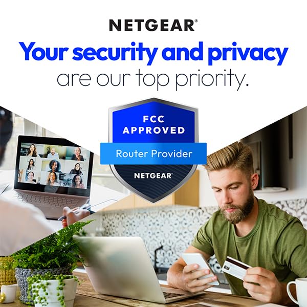NETGEAR Nighthawk WiFi 7 Router RS200, Up to 2,500 sq ft, 6.5 Gbps