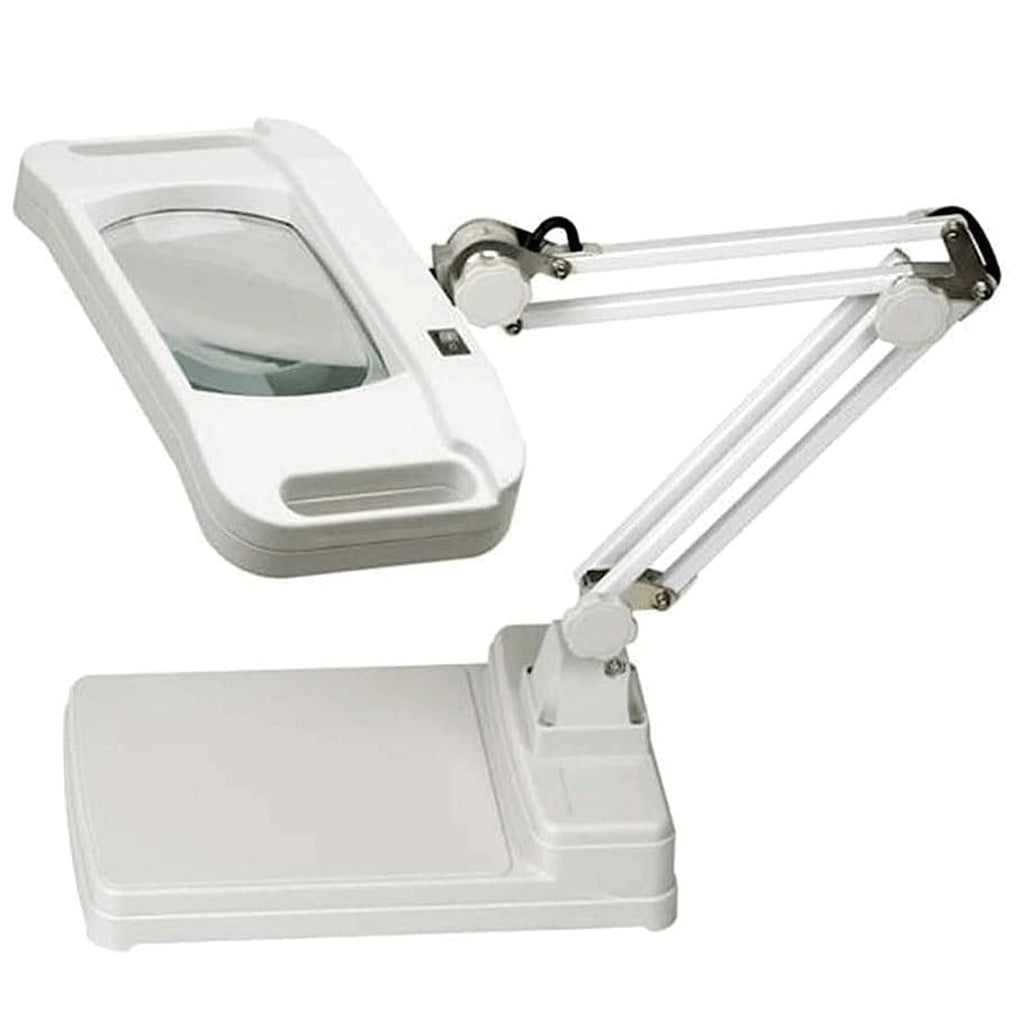 Tabletop Foldable Magnifying Glass with LED Light Standing Design Needlework Sewing Loupe for Beading & Jewelry Making