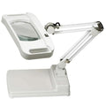 Tabletop Foldable Magnifying Glass with LED Light Standing Design Needlework Sewing Loupe for Beading & Jewelry Making