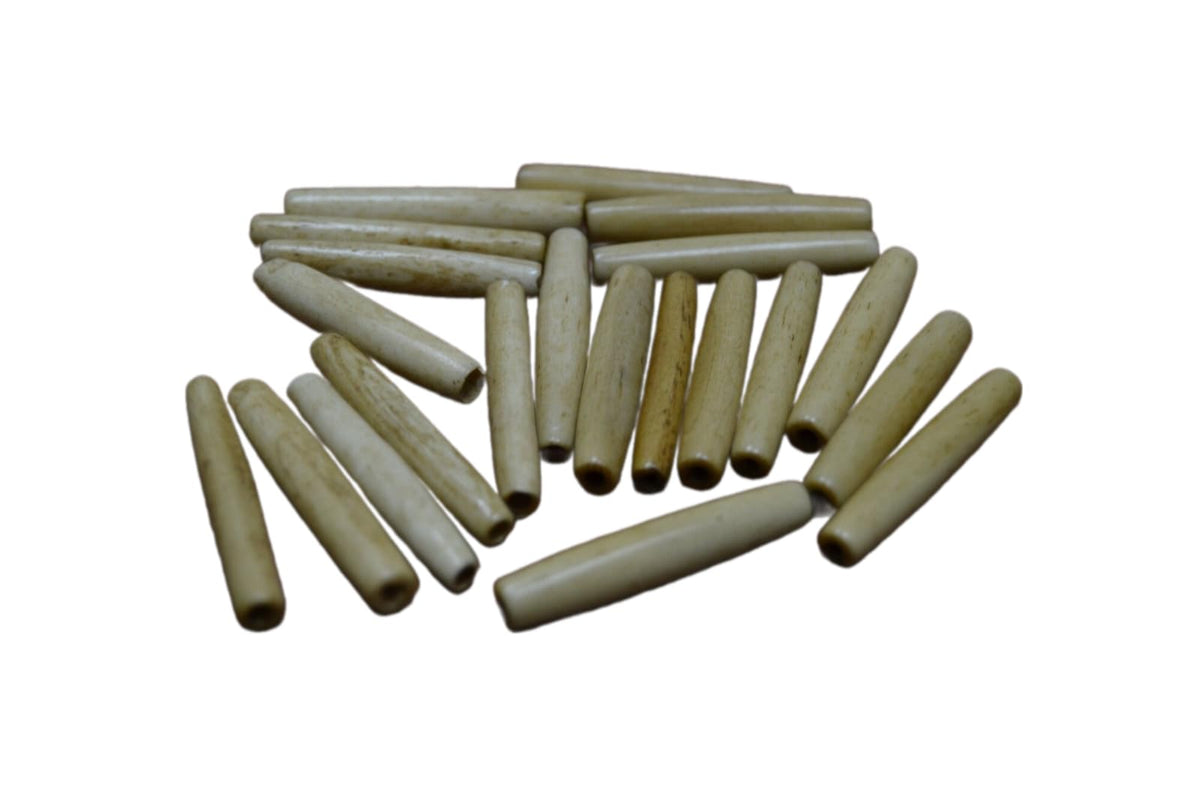 500 Pcs Coffee Brown Hair Pipe Choker Beads Pendants 1 1/2"" Jewelry Crafting Art Beads Charms for Handmade Friendship Jewelry Bracelet Necklace DIY Crafts Beading Supplies Jewelry Making