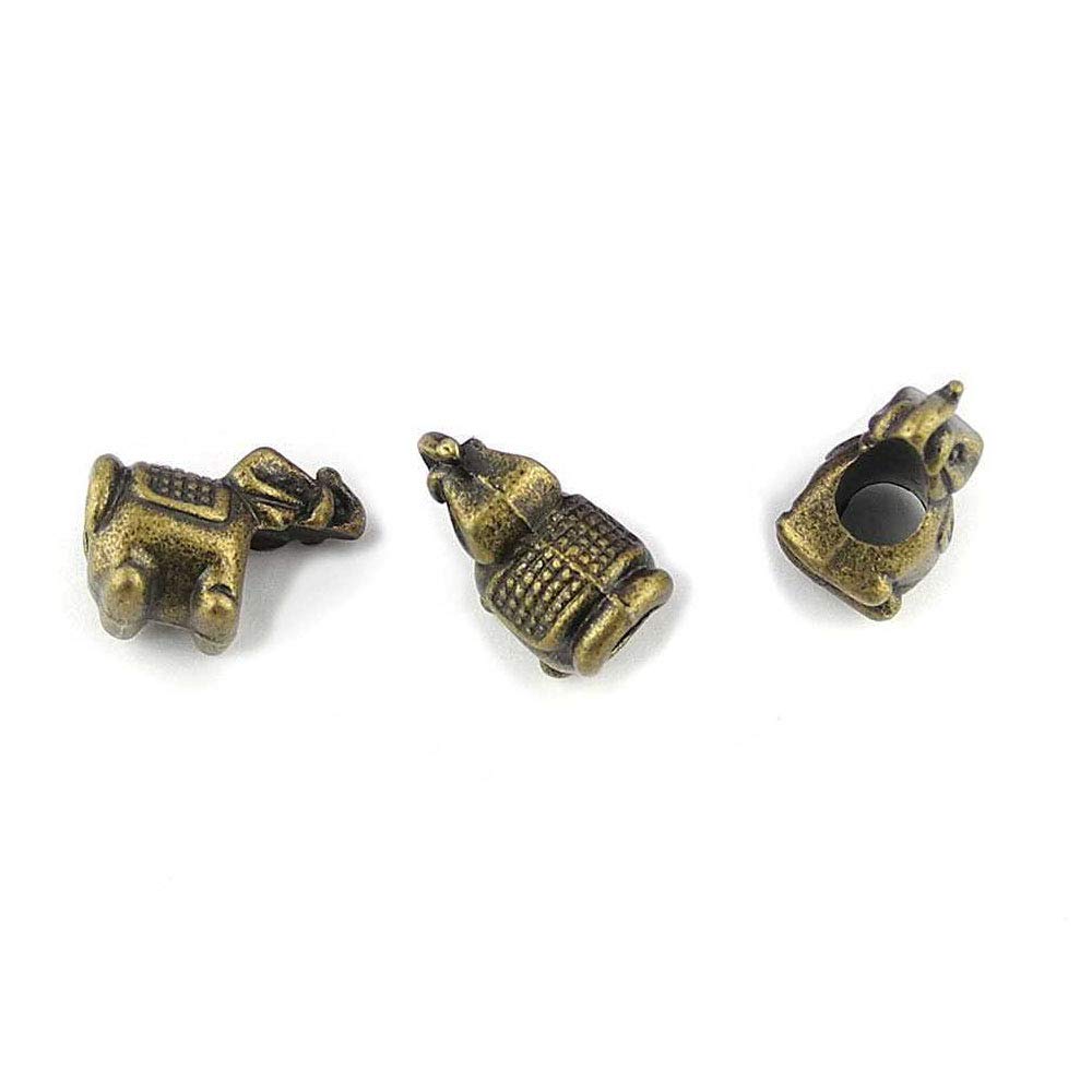 Price per 660 Pieces Antique Bronze Tone Jewelry Charms Findings Arts Crafts Beading Making Charmes Q09352 Thai Elephant Loose Beads