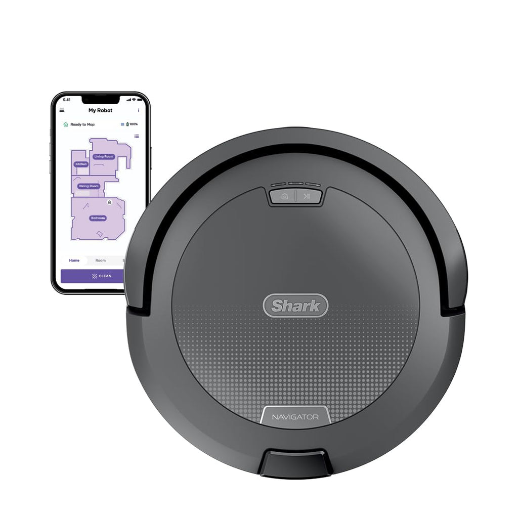 Shark Navigator Robot Vacuum, SmartPath Navigation, Steel Grey, RV2110