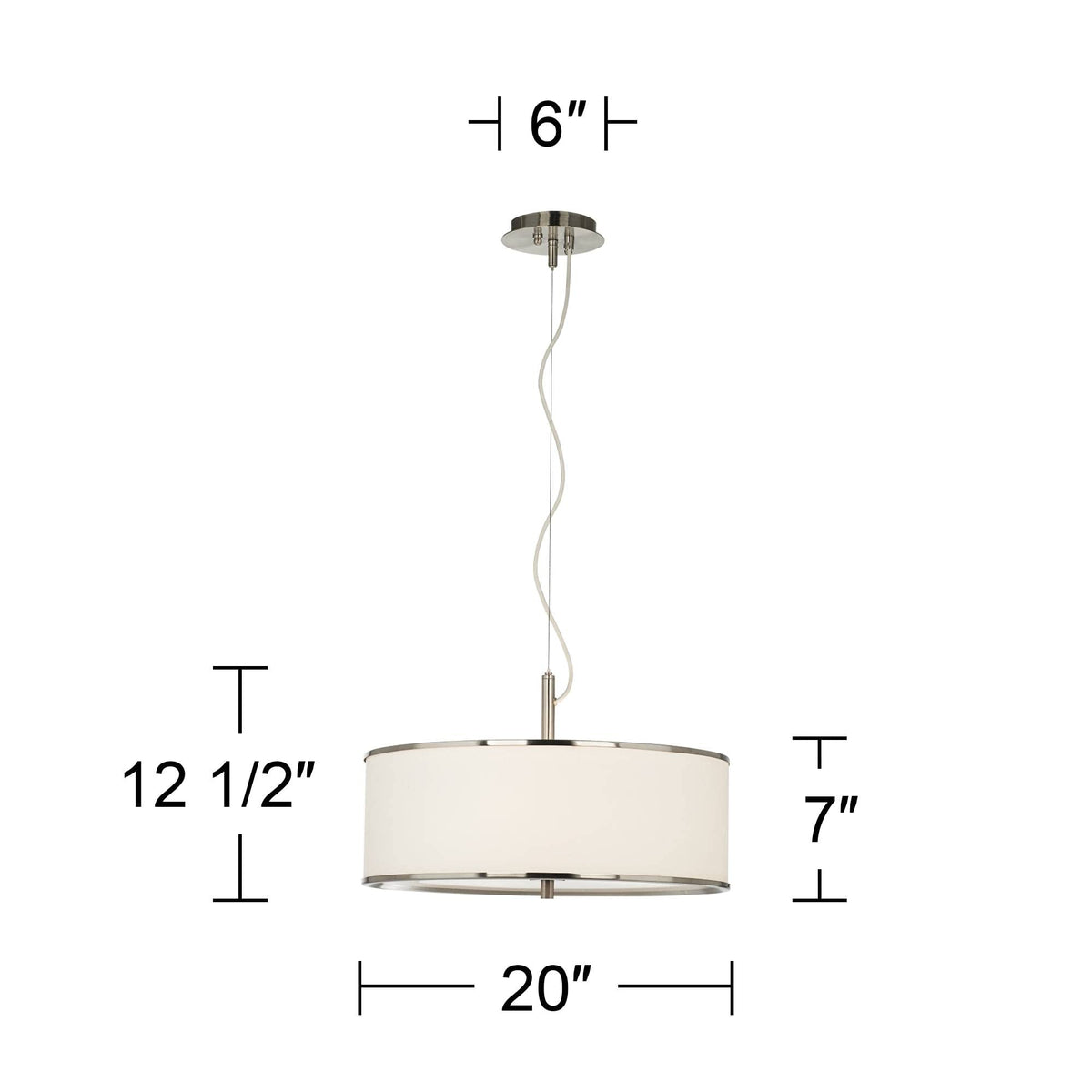 20" Wide Striking Bark Shade Modern Pendant Light Light Fixture
